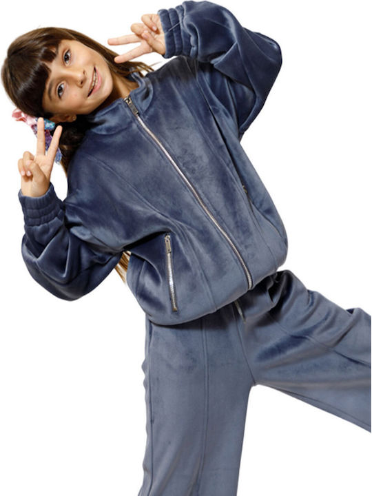 Kinder-Set mit Hose Winter 2Stück Blue