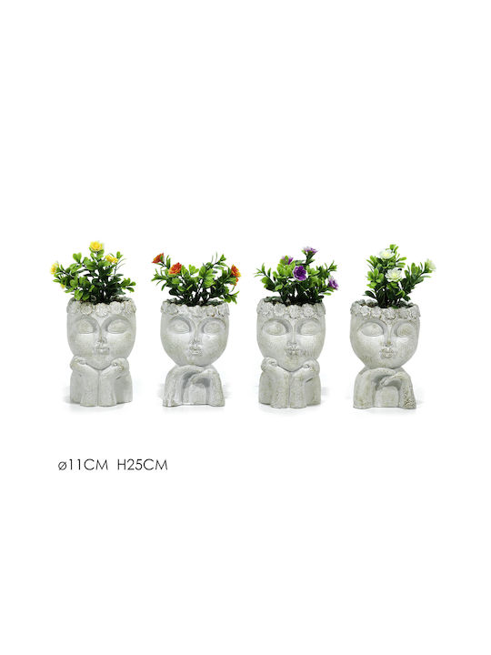 Potted Plant Little Man Artificial Plants 4 Designs 11x25cm