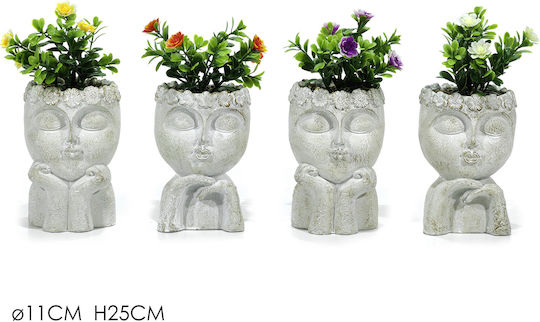 Potted Plant Little Man Artificial Plants 4 Designs 11x25cm