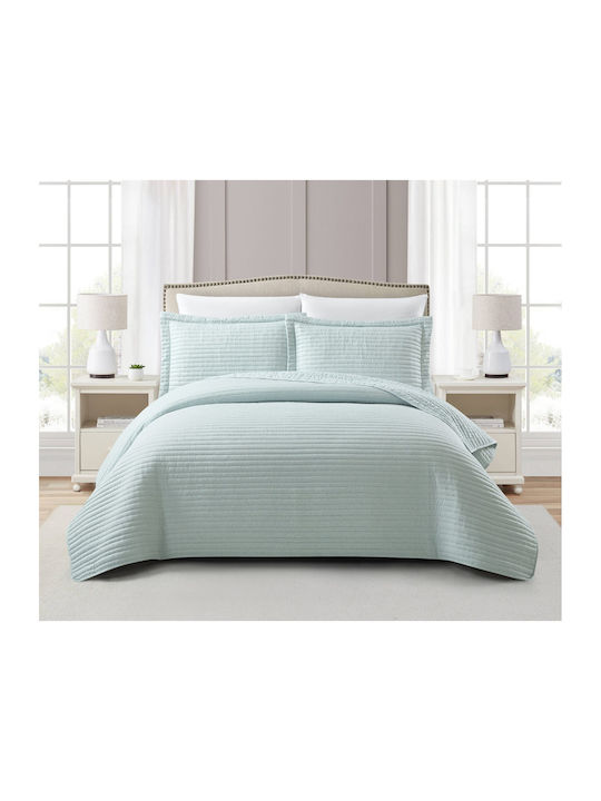 Liolios Home Tagesdecke King Size Aqua 260x240cm