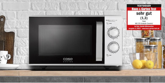 Caso Microwave Oven with Grill 25lt Inox