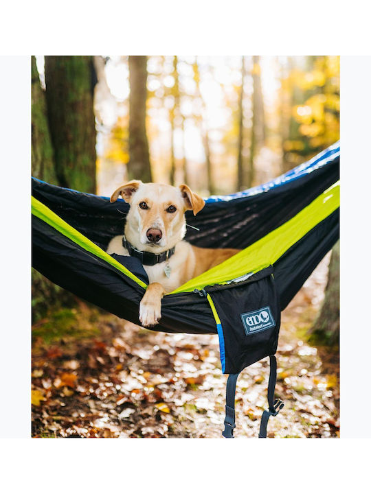 Eno Doublenest Hängematte Doppelter Stoff Chartreuse/ Black/ Royal 50x50cm