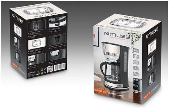 Muse Filter Coffee Machine 1000W