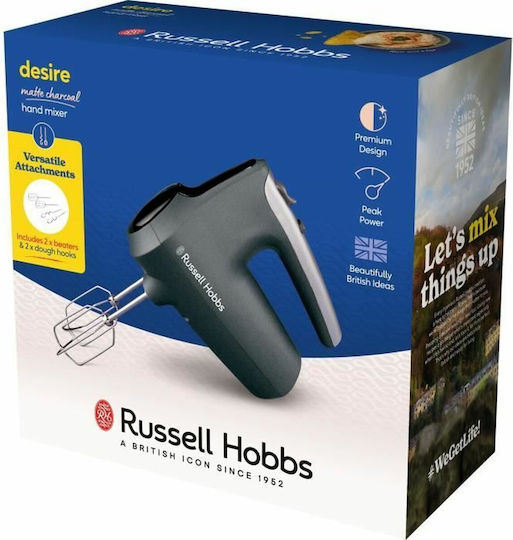 Russell Hobbs Charcoal Μίξερ Χειρός Γκρι