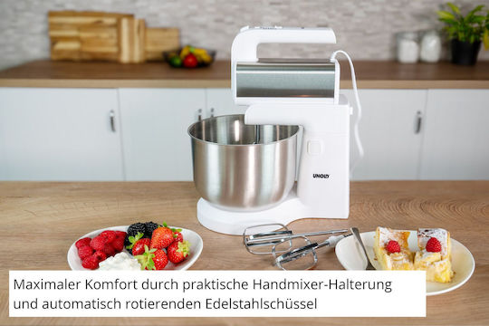 Unold Hannah Μίξερ με Inox Κάδο 3.5lt Λευκό 500W