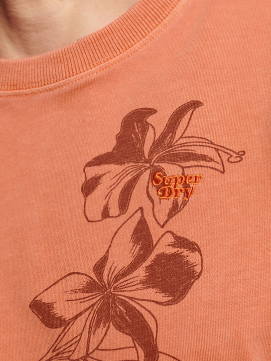T-shirt Mango Orange Overdye