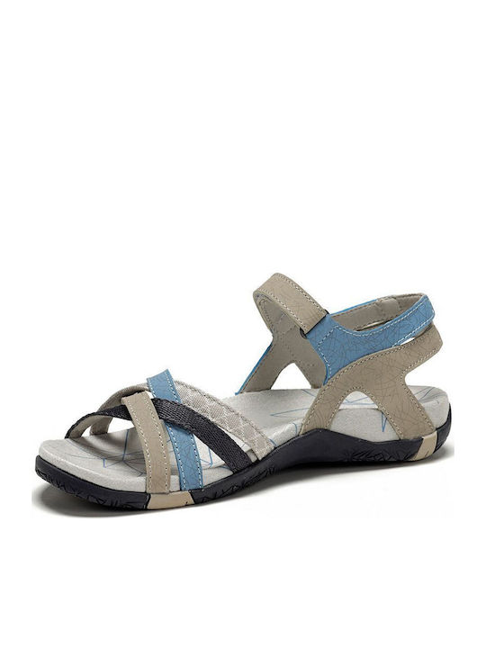 Flache Sandalen für Damen in Beige Farbe