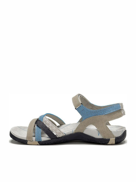 Flache Sandalen für Damen in Beige Farbe