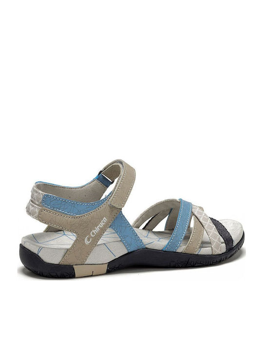 Flache Sandalen für Damen in Beige Farbe
