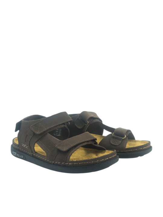 Women's Flat Sandals in Brown Color