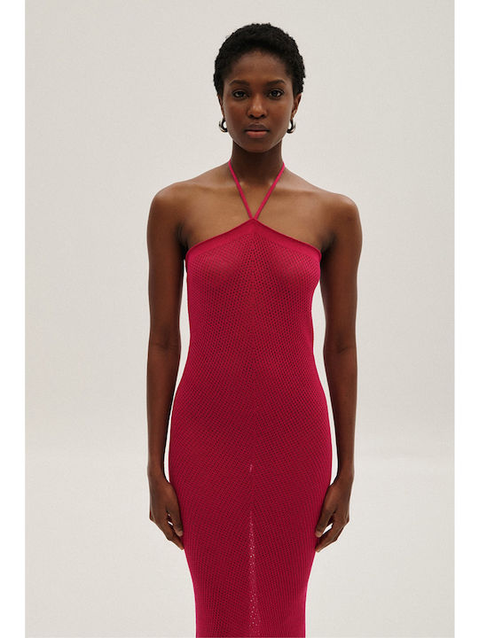 Summer Maxi Dress for Wedding - Christening Pink