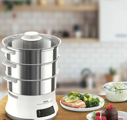 Tefal Convenient Series Deluxe Food Steamer with 3 Steaming Decks 9lt