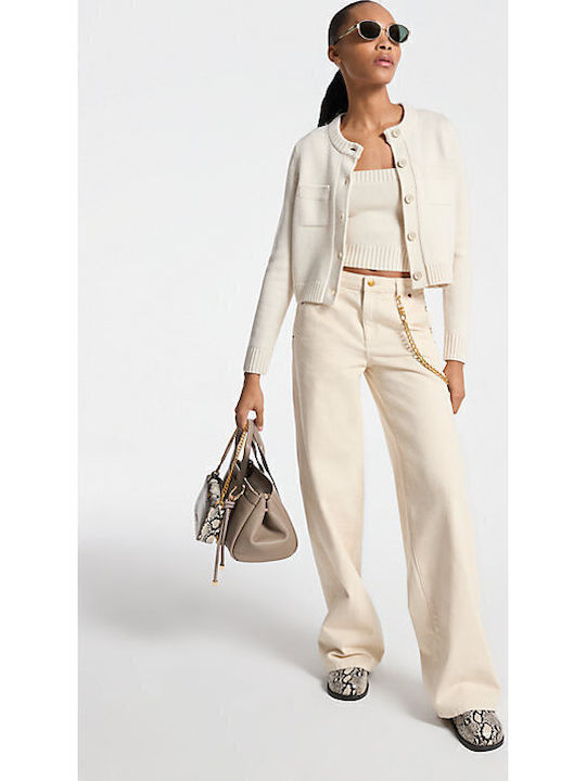 Women's Jean Trousers in Relaxed Fit Ecru