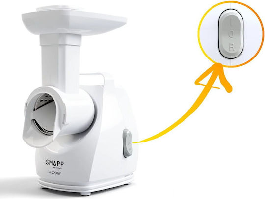 Smapp Smapp Μηχανή Άλεσης Κιμά 2200W Λευκή