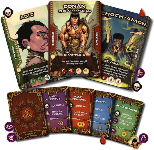 Board Game The Adventures of Conan for 1-4 Players 14+ Years Old Gale Force Nine
