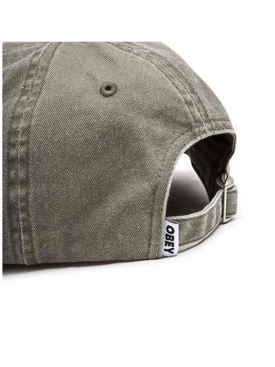 Obey Pigment Bold 6 Panel Strapback Unisex Jockey Black 100580410