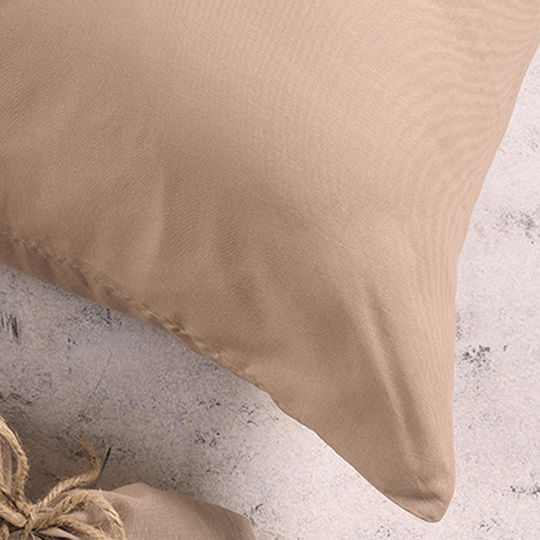 Melinen Duvet Cover Cotton Single 160x245 Urban Beige