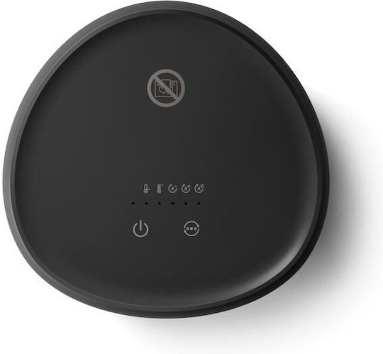 Philips Κεραμικό Αερόθερμο Δωματίου Δαπέδου Μαύρο 1500W