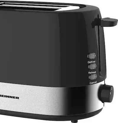 Heinner Toaster 2 Slots 850W Black