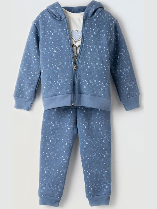Set pentru copii cu pantaloni Iarnă 3buc Blue