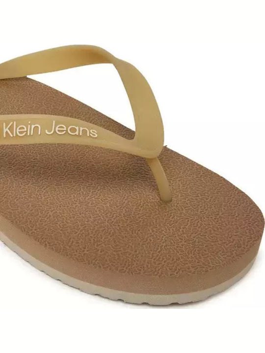 Slapi Bărbați Flip Flops Bej