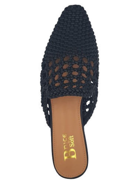Mule cu Toc în Culoare Negru