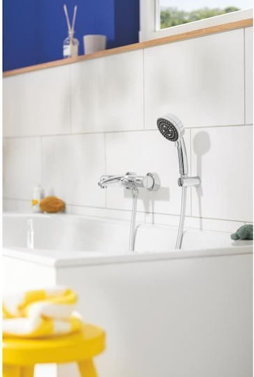 Wall-mounted Shower Holder Grohe Vitalio Universal Non-adjustable Metal Wall-mounted Shower Holder Grohe Vitalio Universal Non-adjustable Metal