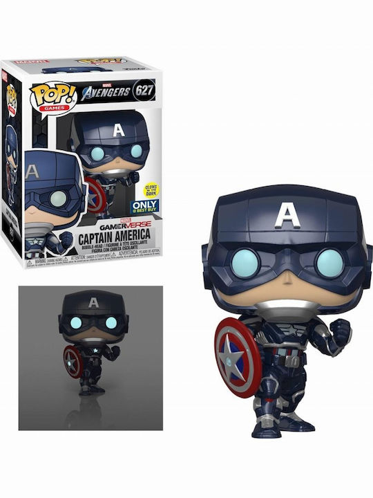 Funko Pop! Spiele Captain America (Marvel Gamer Verse) Wackelkopf & Leuchtet im Dunkeln Funko Pop! Spiele Captain America (Marvel Gamer Verse) Wackelkopf & Leuchtet im Dunkeln