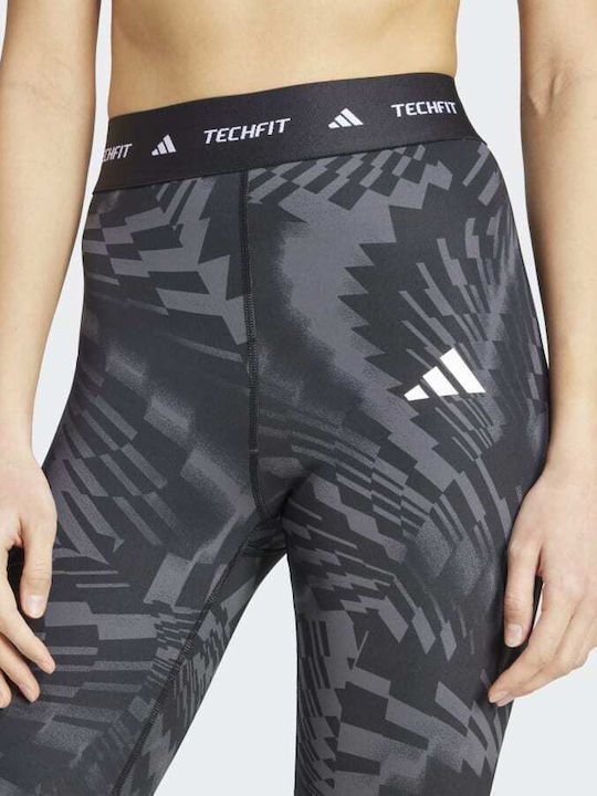 Techfit Training Damen Gekürztes Leggings Formendefinition Schwarz
