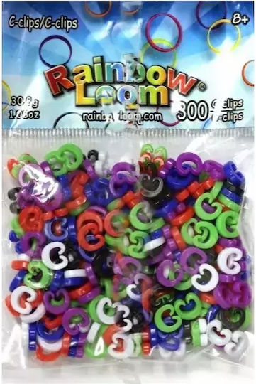 Rainbow Loom Λαστιχάκια C-Clips για Παιδιά 8+ Ετών