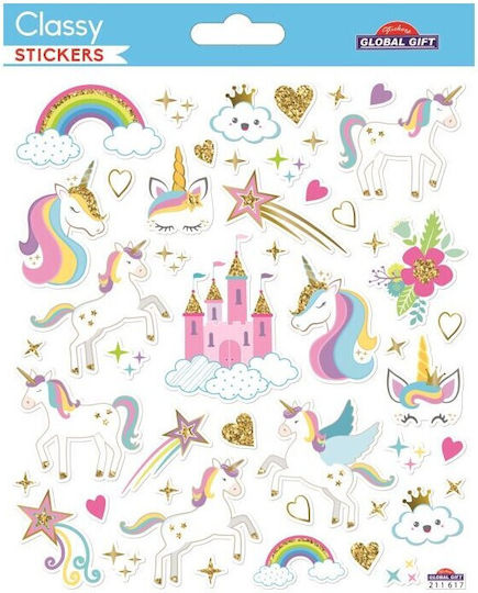 Global Gift Αυτοκόλλητα Unicorns