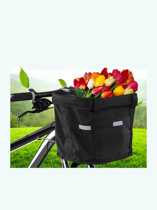 Verk Group Coș bicicletă Negru