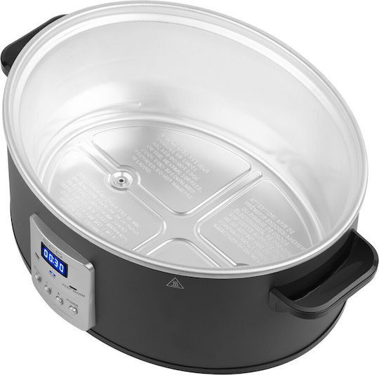 ECG Slow Cooker 270W with Capacity 6.5L Grey