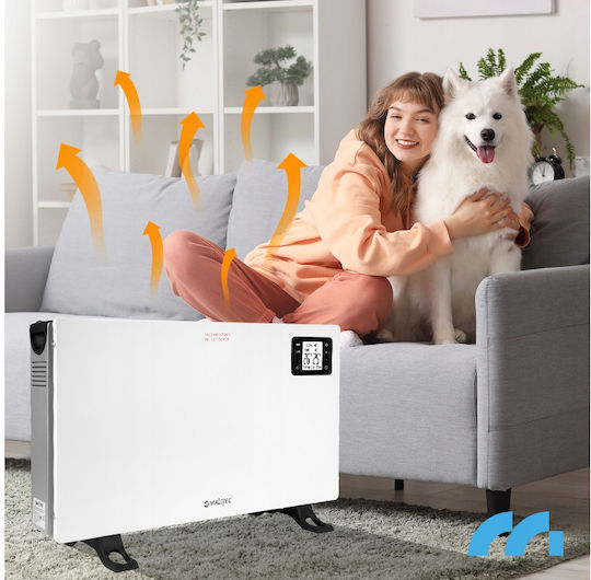 MalTec Convectoare pardoseală 2000W cu Termostat Electronic Alb