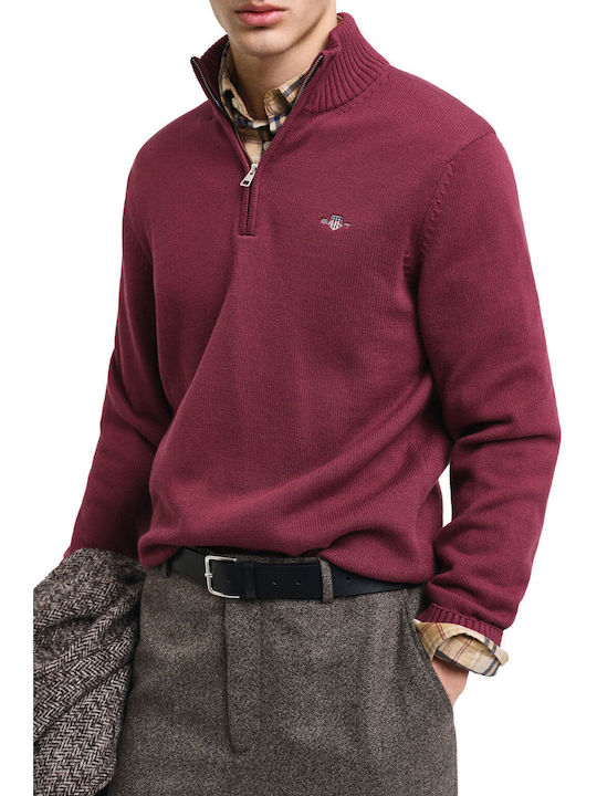 Long Sleeve Sweater Wine Red