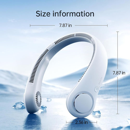 JisuLife Life3 Neck Fan USB Rechargeable 4000mAh Bladeless Gray