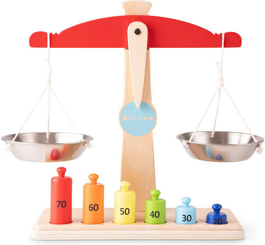 New Classic Toys Balance Scales Ζυγαριά Ισορροπίας από Ξύλο για 3+ Ετών