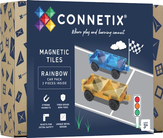 Connetix Magnetisches Bau- und Konstruktionsspielzeug Rainbow
