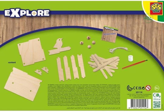Ses Creative Jucărie de Construcție din Lemn Creative Set pentru Copii 5+ ani+ Ani