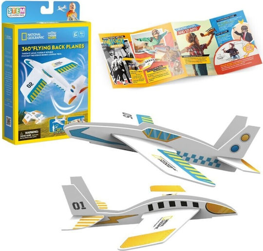 Cubic Fun Jucărie de Construcție din Hârtie 360 Flying Back Plane pentru Copii 5+ ani+ Ani