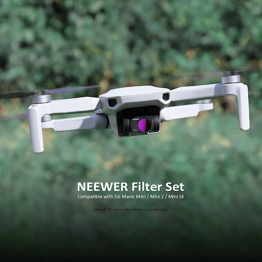 Set 5 Filtre Polarizante Nd Compatibile Dji Mavic Mini Mini 2/mini Se Inclusiv Nd4pl Nd8pl Nd16pl Nd32pl Nd64pl Laveta Profesională de Curățare Carcasă de Depozitare Neewer