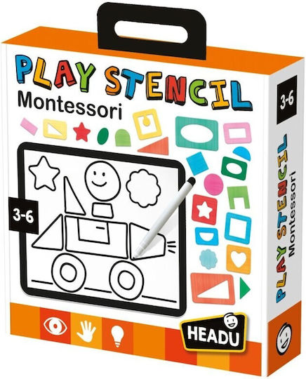 Headu Multicolored Patterns Montessori Joc Educațional de Cunoștințe pentru 3-6 Ani