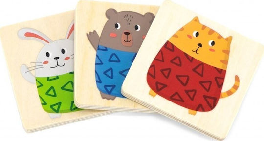 Viga Toys Quick Fit Game Educational Game Knowledge made of Wood