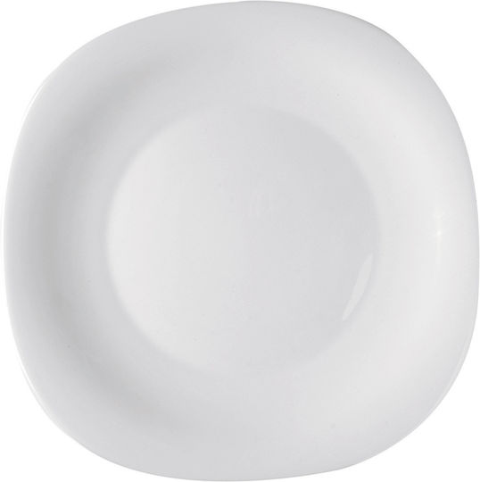 Bormioli Rocco Parma Πιάτο Ρηχό Γυάλινο Λευκό 27x27cm