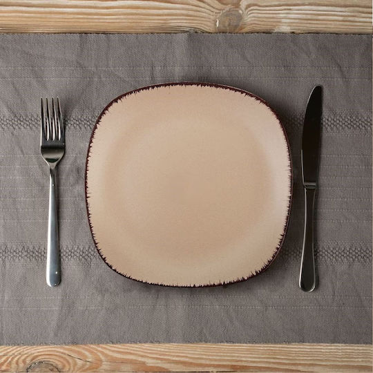Nava Brown Sugar Чиния Пустинята Квадрат Керамика Brown Sugar 19x19см