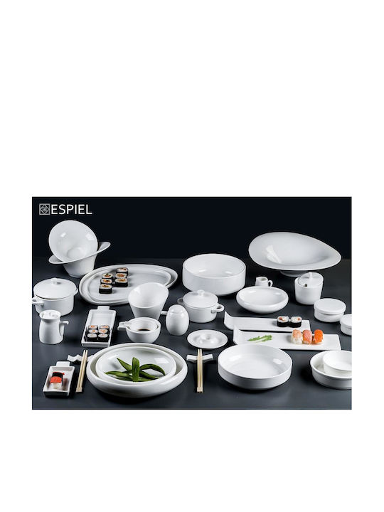 Espiel Flow Plate Soup made of Porcelain White with Diameter 22cm