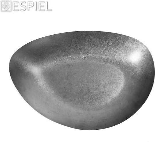 Espiel Snow Plate Soup Triangle Inox Gray 30x20cm