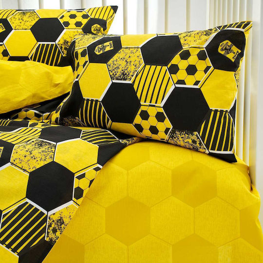 Vesta Home Комплект Бебешки Чаршафи За Количка Памучни Жълти 120x165бр 3бр
