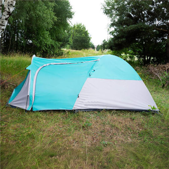 Campingzelt Tunnel Blau für 4 Personen 175x310x130cm