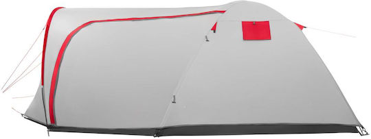 Cort De Camping De Iarnă Tunel Gri Pentru 4 Persoane 350x200x135cm